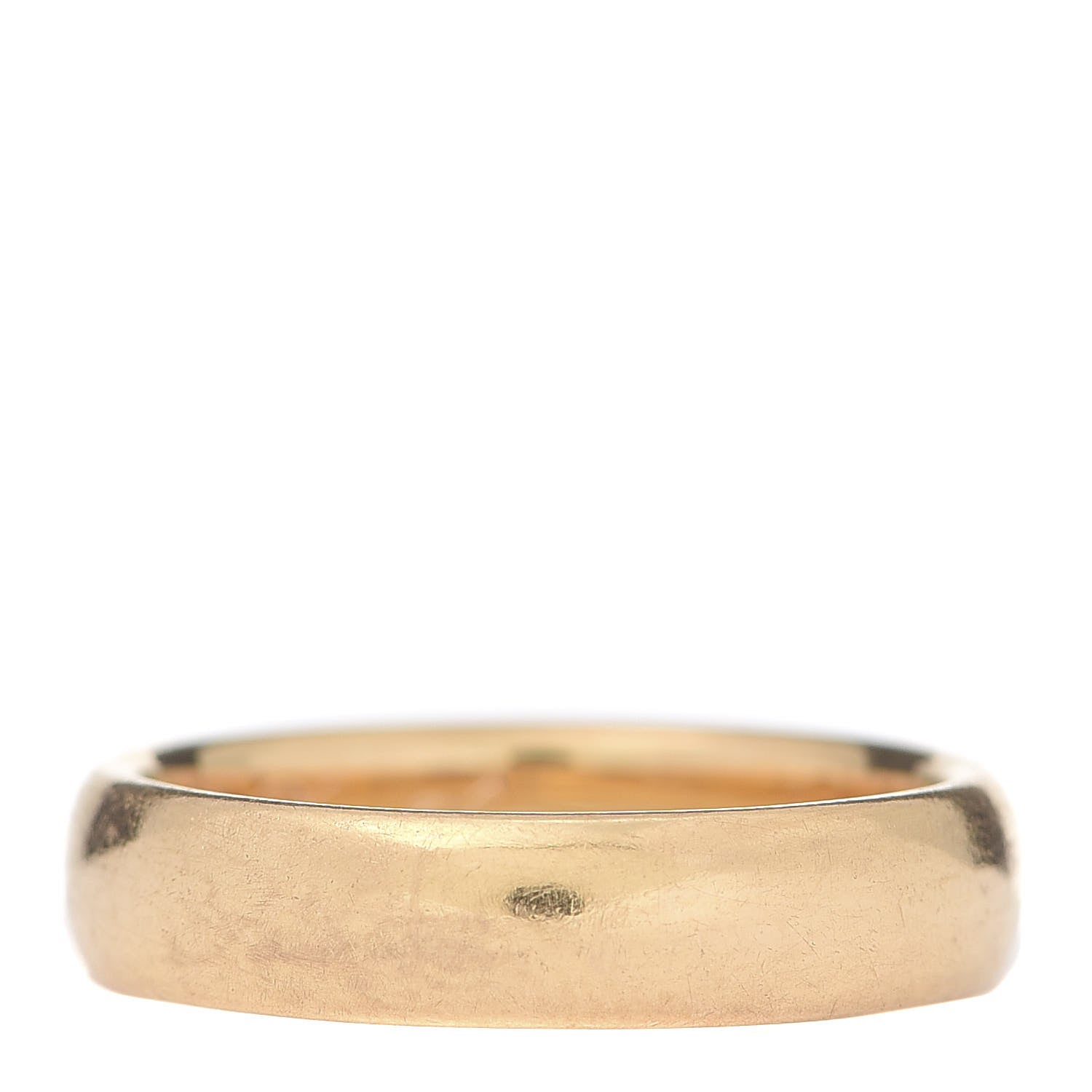 Tiffany 18K Yellow Gold 4.5mm Classic Wedding Band Ring 50 5.5 1 of 5