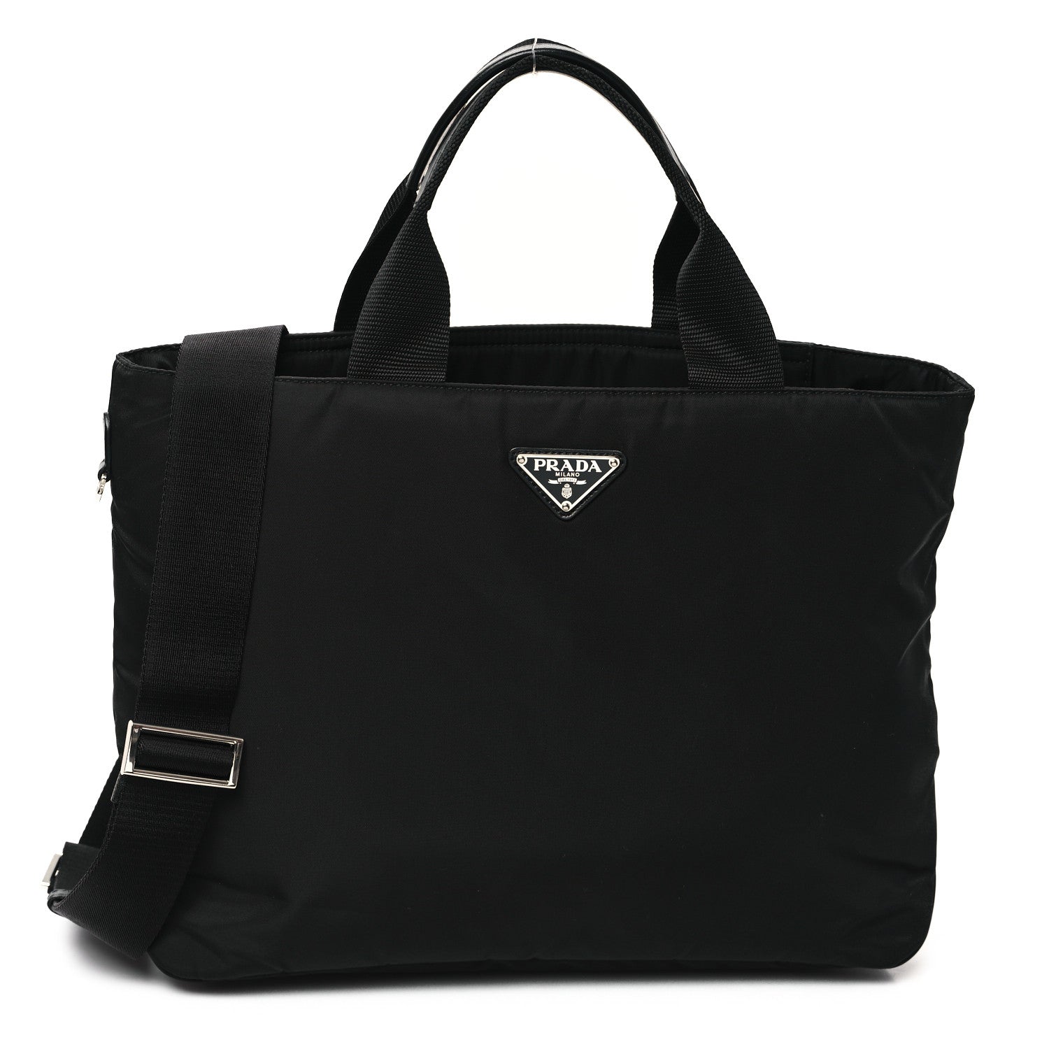Prada Nylon Vela East West Shopper Tote Black 1 of 10