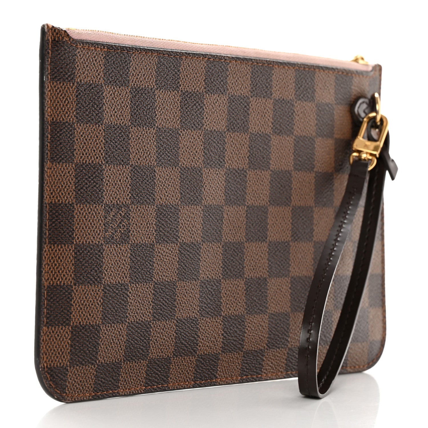 Louis Vuitton Damier Ebene Neverfull MM GM Pochette Rose Ballerine 3 of 20
