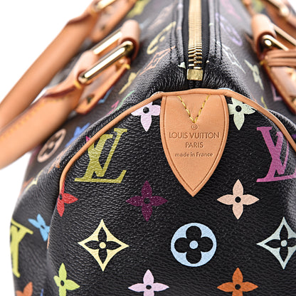 Louis Vuitton Monogram Multicolor Speedy 30 Black 6 of 11