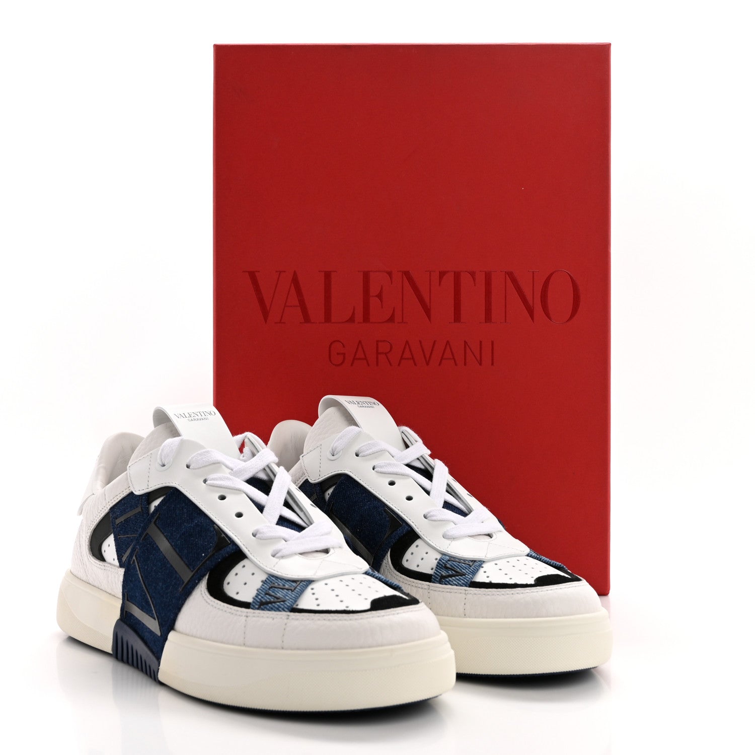 Valentino Garavani Calfskin VL7N Sneakers 40 Denim Blue 11 of 11