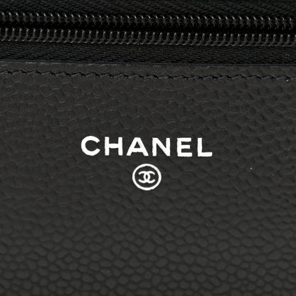 Chanel Caviar Quilted Wallet On Chain WOC Black 6 of 10