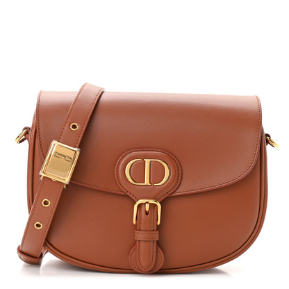 Christian Dior Box Calfskin Medium Bobby Flap Dark Tan 1 of 12