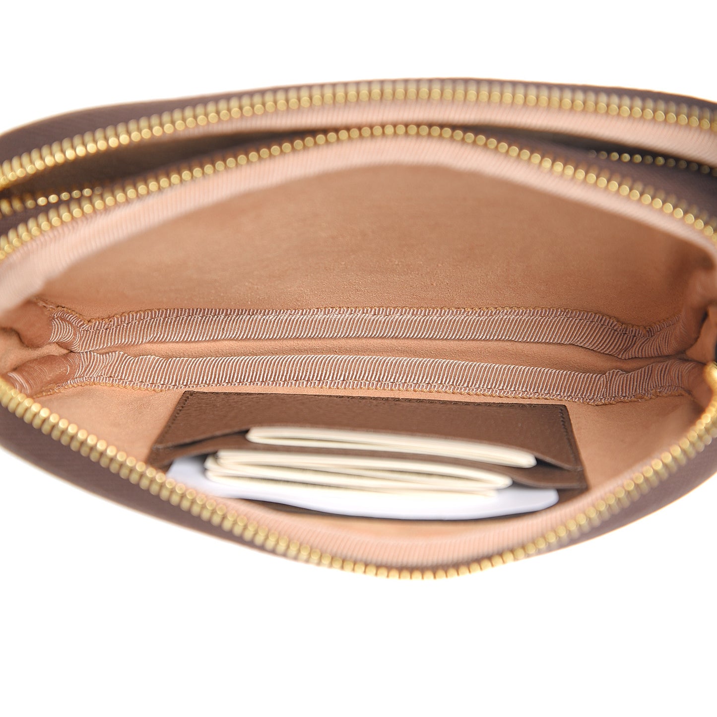 GG Supreme Monogram Web Ophidia Wristlet Beige New Acero
