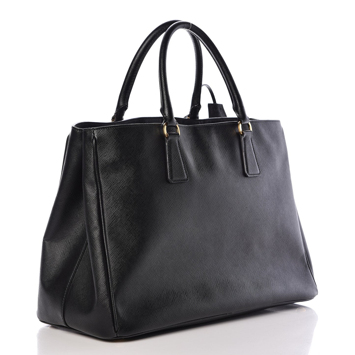 Saffiano Lux Large Tote Black