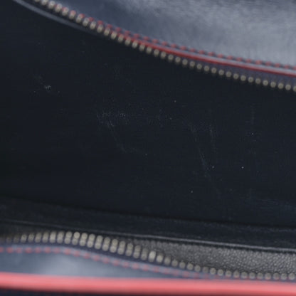 Celine Smooth Calfskin Nano Luggage Navy Blue Red 9 of 9