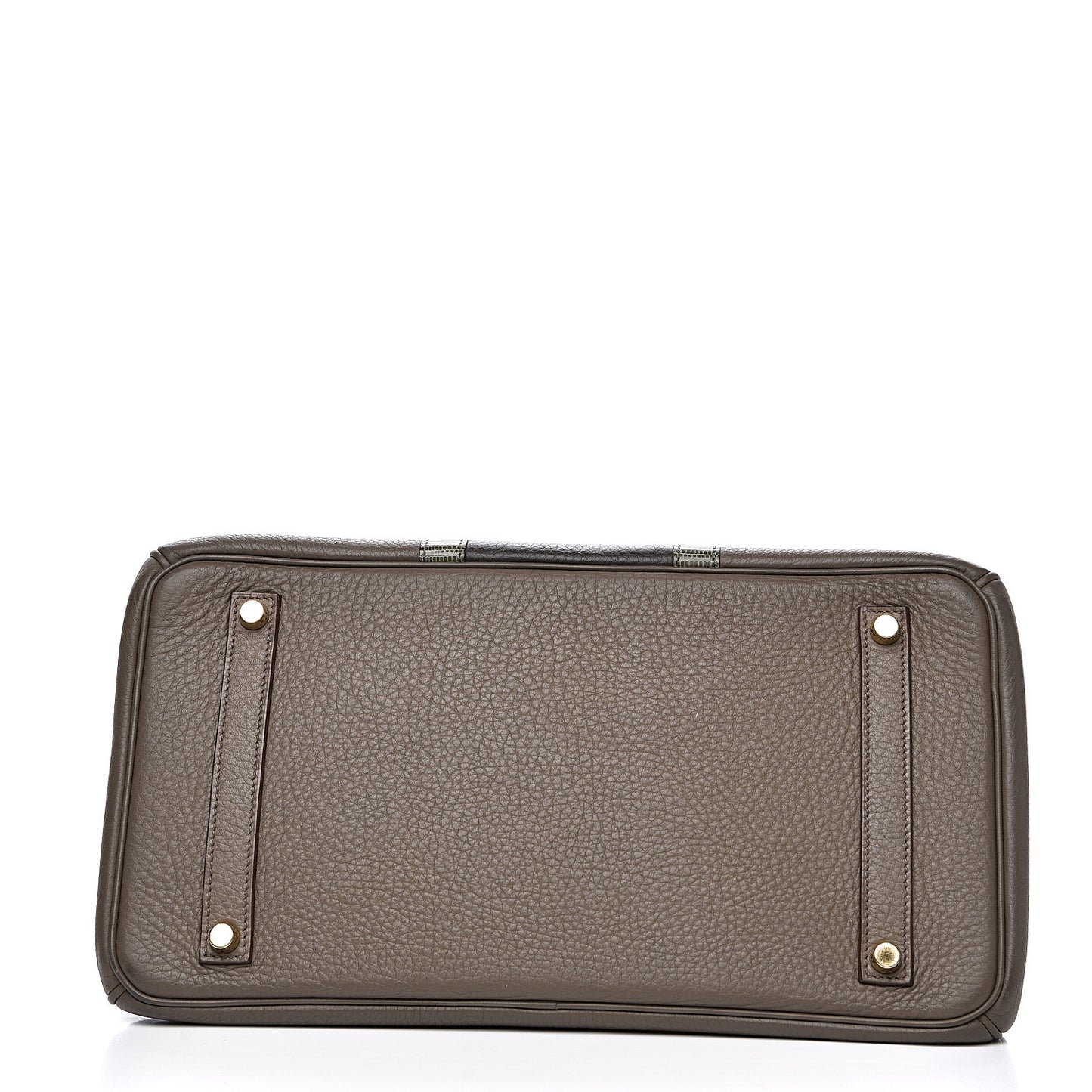 Taurillon Clemence Lizard Club Birkin 35 Etain Graphite