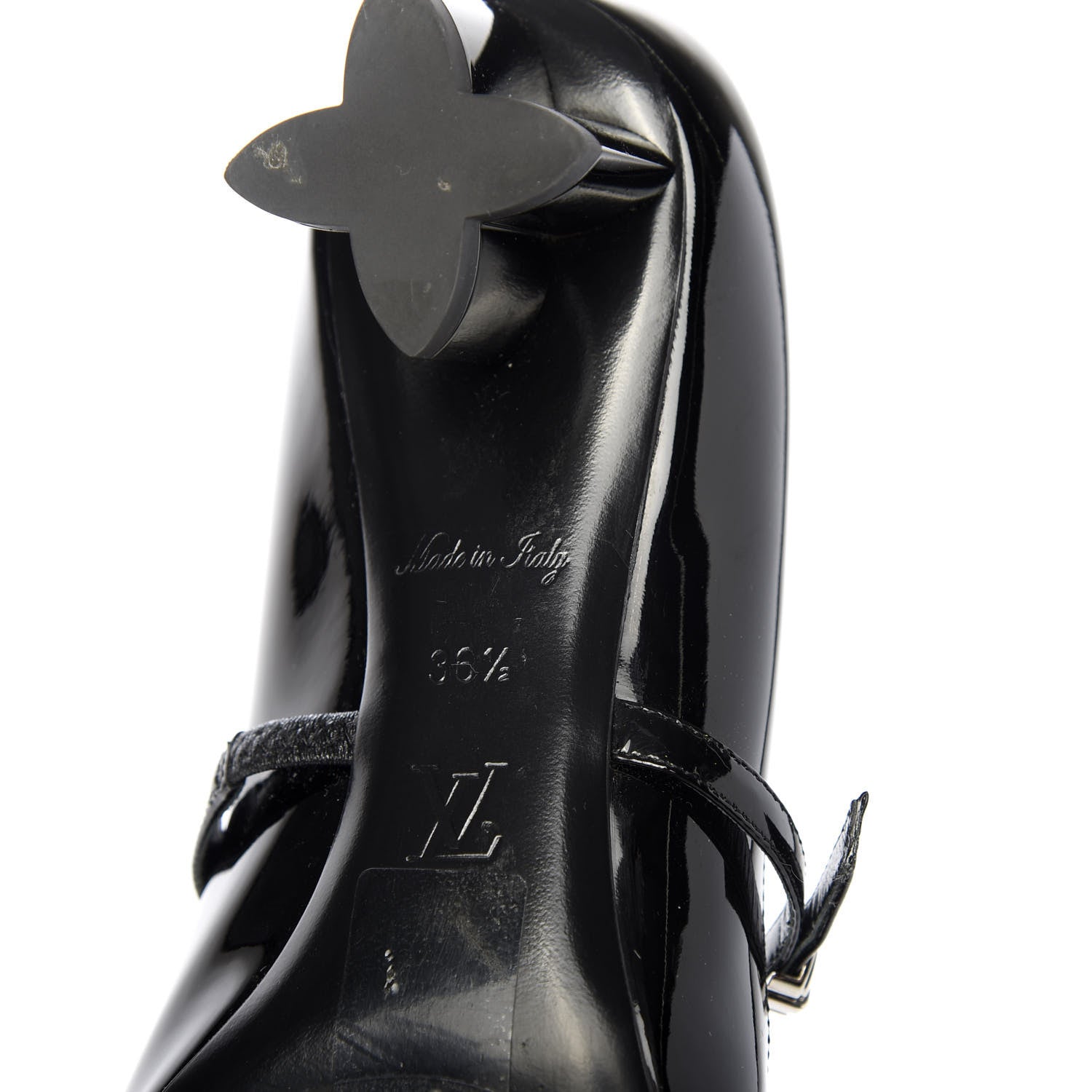 Louis Vuitton Patent Uniformes Silhouette 40mm Pumps 36.5 Black 7 of 9