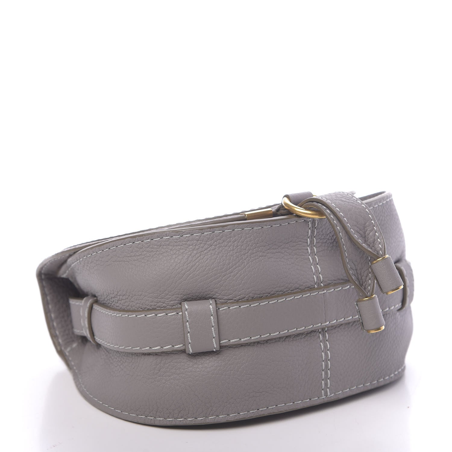 Chloe Calfskin Mini Marcie Round Crossbody Bag Cashmere Grey 4 of 10