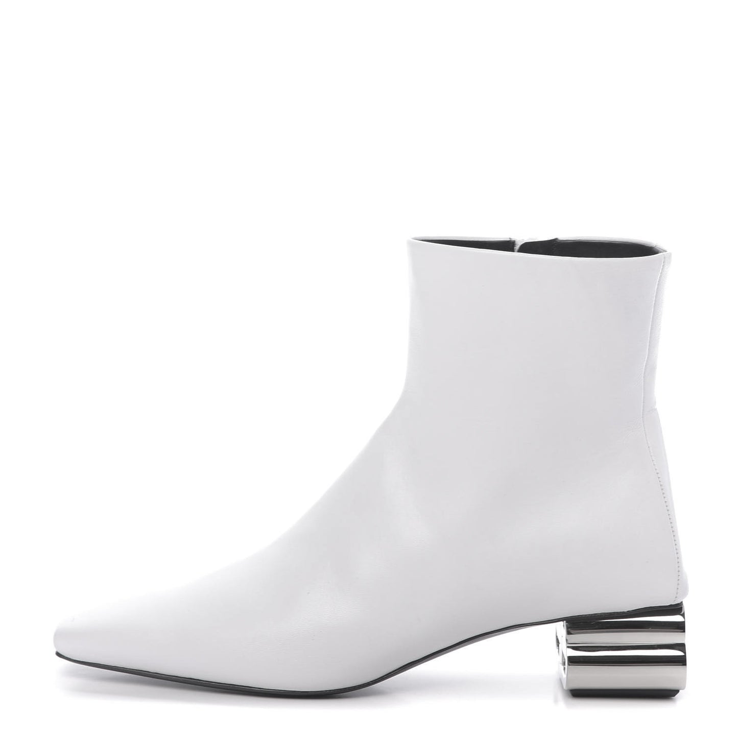Sheepskin Typo Ankle Booties 36.5 White