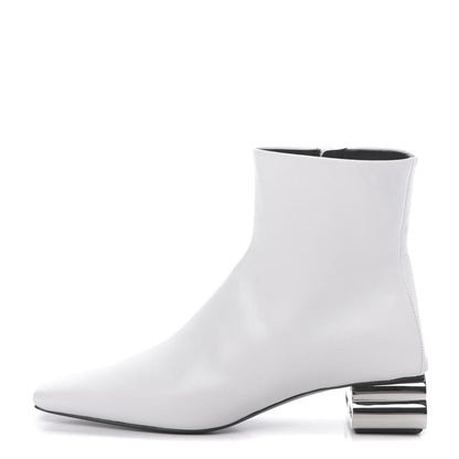 Balenciaga Sheepskin Typo Ankle Booties 36.5 White 1 of 11