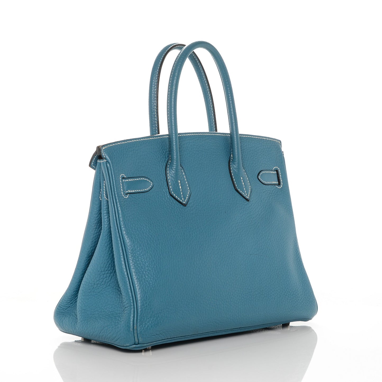 Taurillon Clemence Birkin 30 Blue Jean