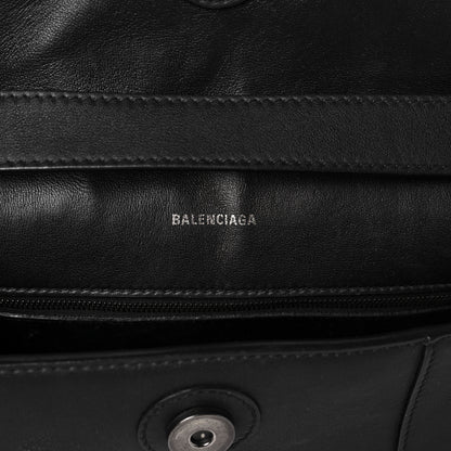 Balenciaga Semi Shiny Smooth Calfskin Monochrome XS Downtown Shoulder Bag Black 6 of 10