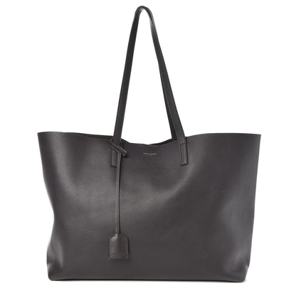 Saint Laurent Calfskin Large Shopping Tote Earth 1 of 12