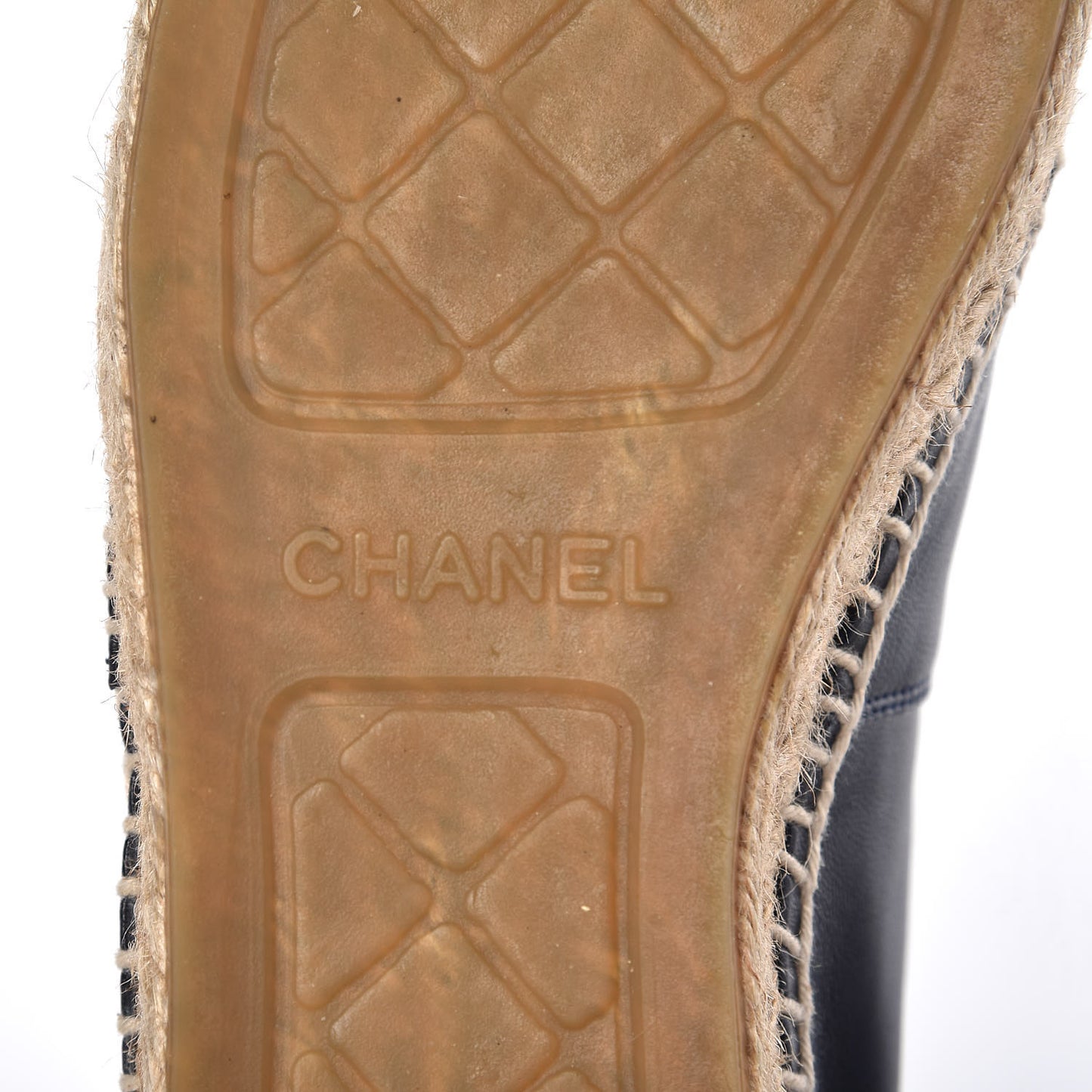 Lambskin CC Espadrilles 39 Navy Black