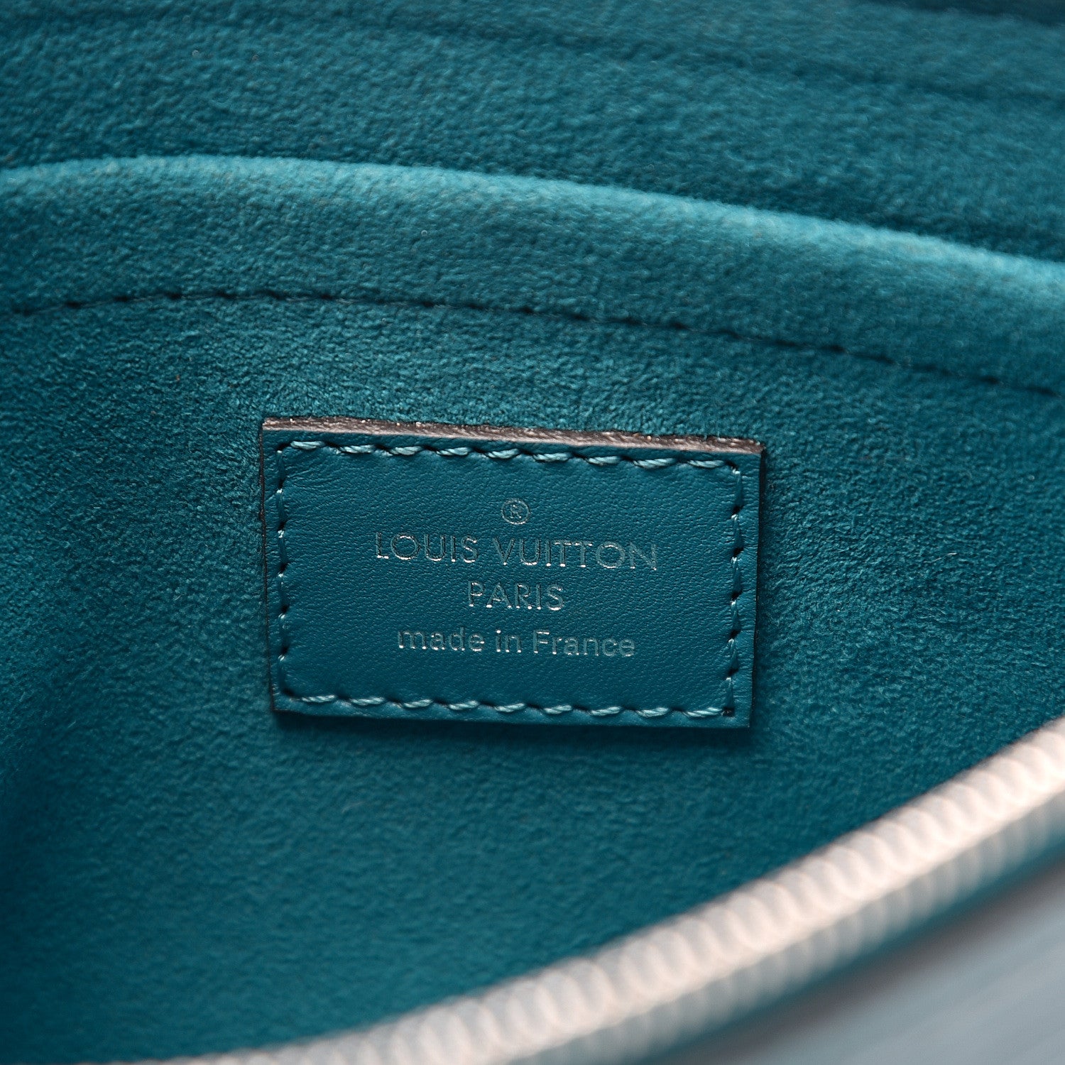Louis Vuitton Epi Neverfull Pochette MM GM Cyan 5 of 6
