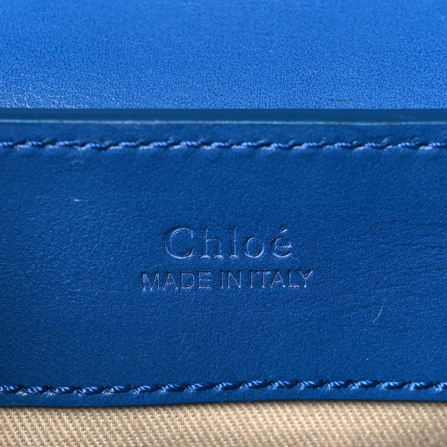 Chloe Calfskin Suede C Belt Bag Smoky Blue 6 of 9