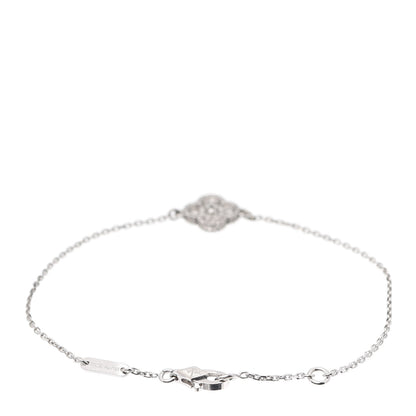 Van Cleef & Arpels 18K White Gold Diamond Sweet Alhambra Bracelet 2 of 7