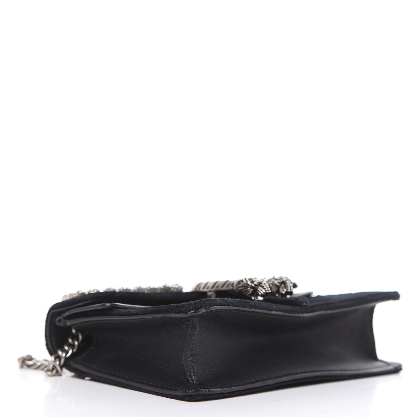 Velvet Crystal Super Mini Dionysus Shoulder Bag Black