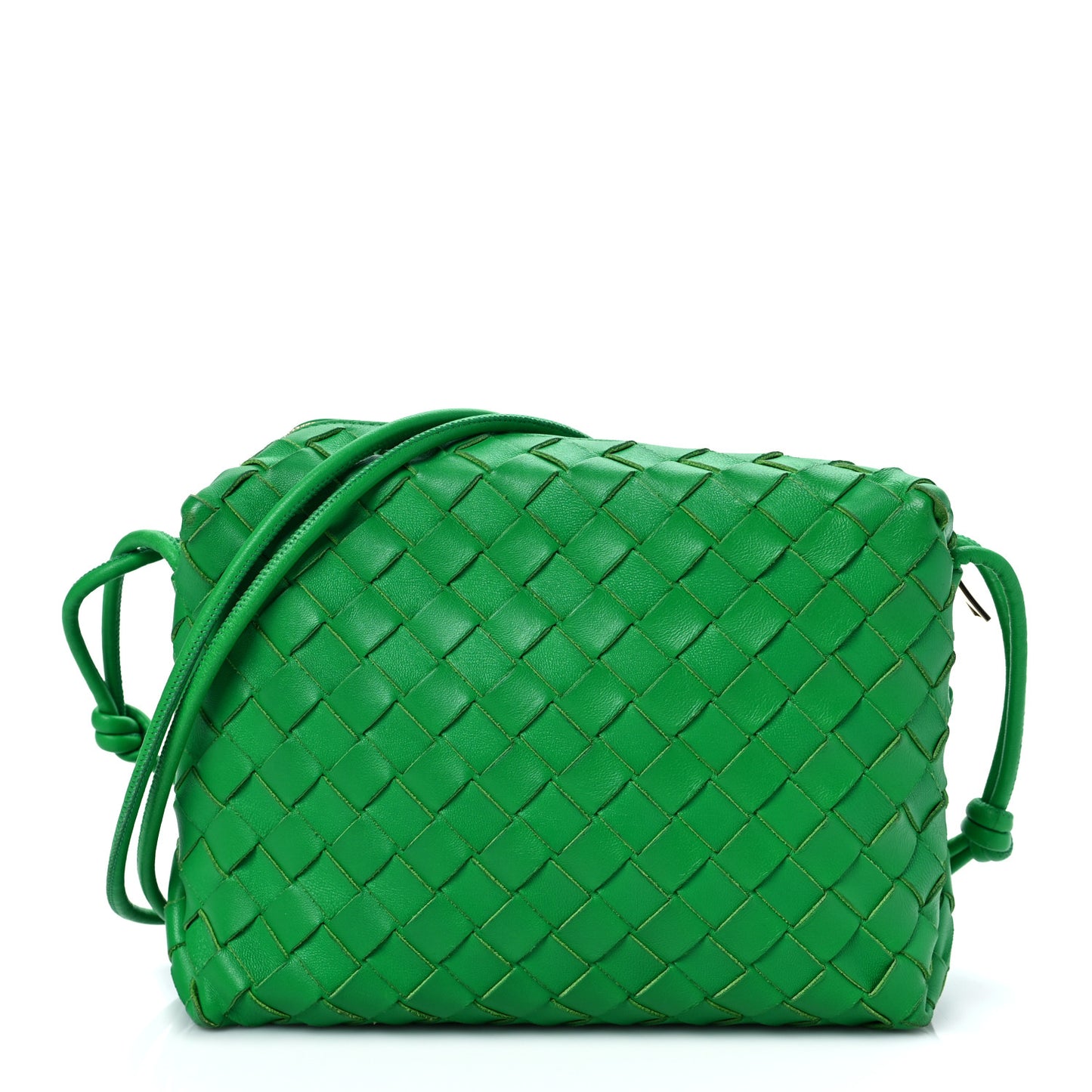 Nappa Intrecciato Small Loop Camera Bag Parakeet
