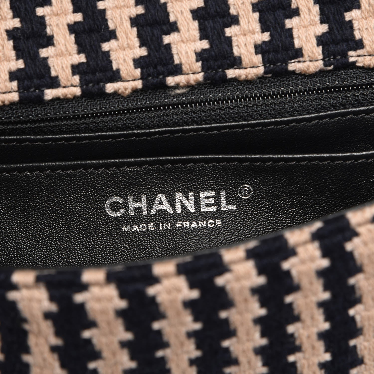 Chanel Tweed Small Elementary Chic Flap Blue Beige 7 of 8