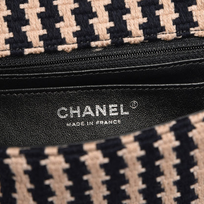 Chanel Tweed Small Elementary Chic Flap Blue Beige 7 of 8