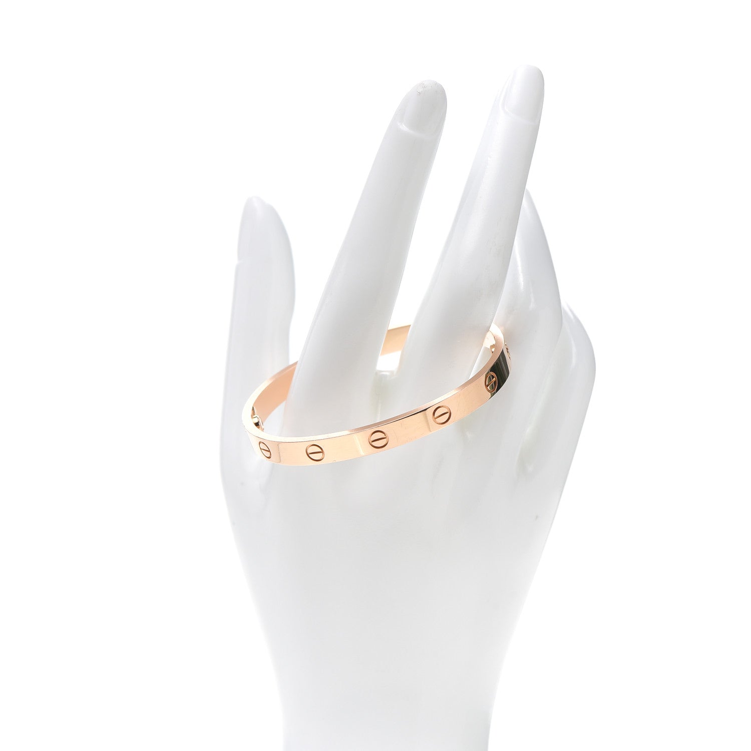 Cartier 18K Pink Gold LOVE Bracelet 17 2 of 5