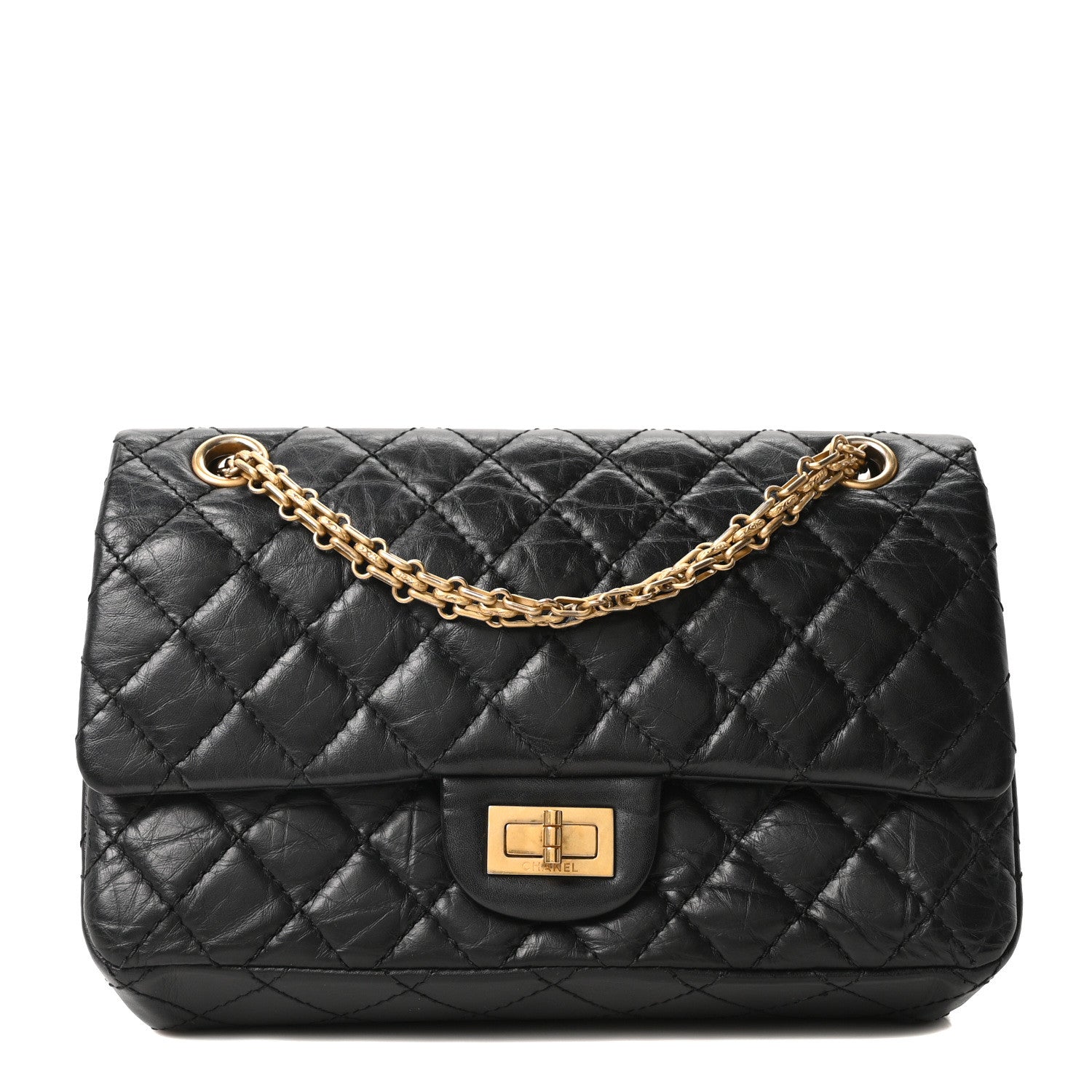 Chanel Aged Calfskin Quilted 2.55 Reissue 225 Flap Black 1 of 10