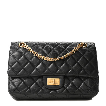 Chanel Aged Calfskin Quilted 2.55 Reissue 225 Flap Black 1 of 10