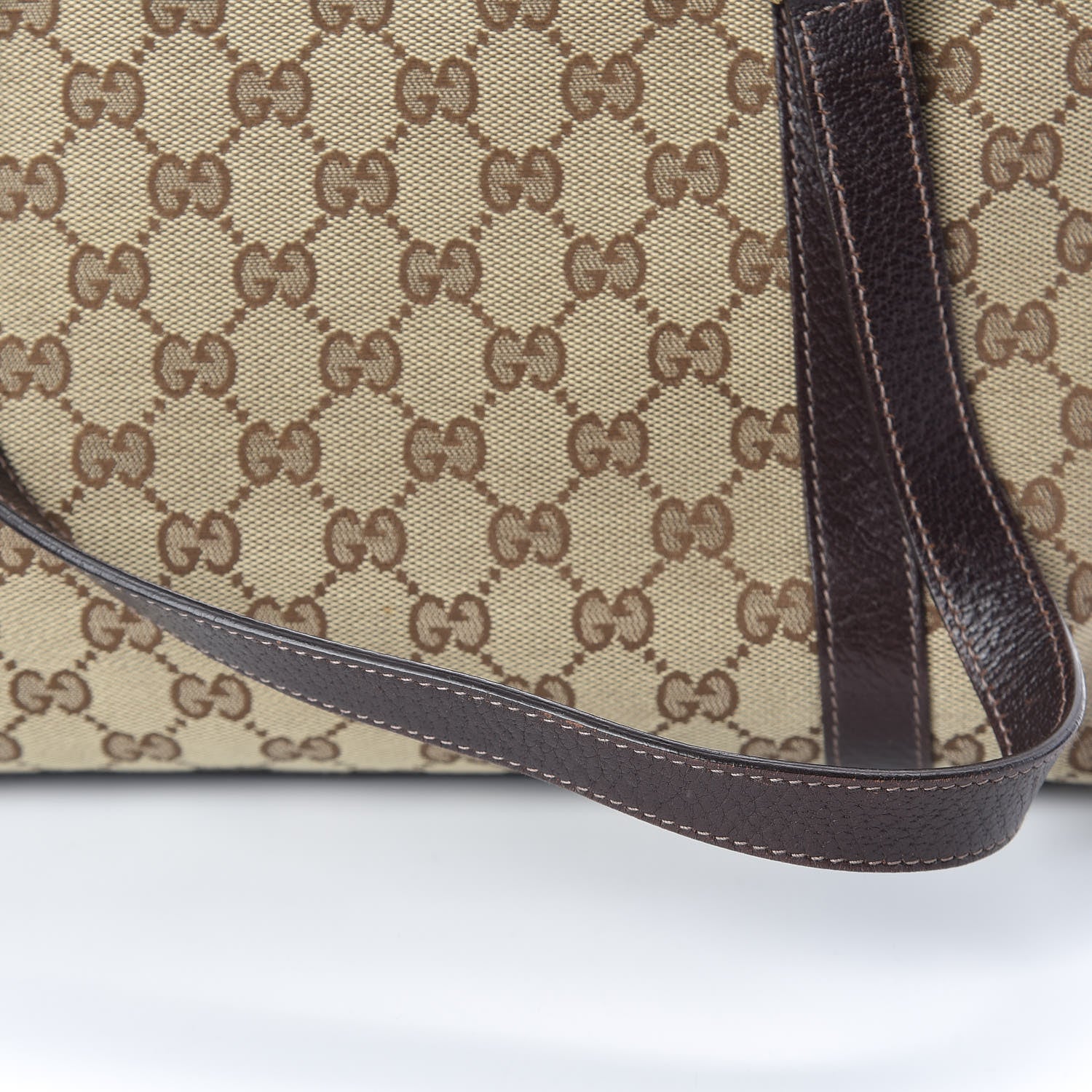 Gucci Monogram Medium Abbey Tote Dark Brown 13 of 19