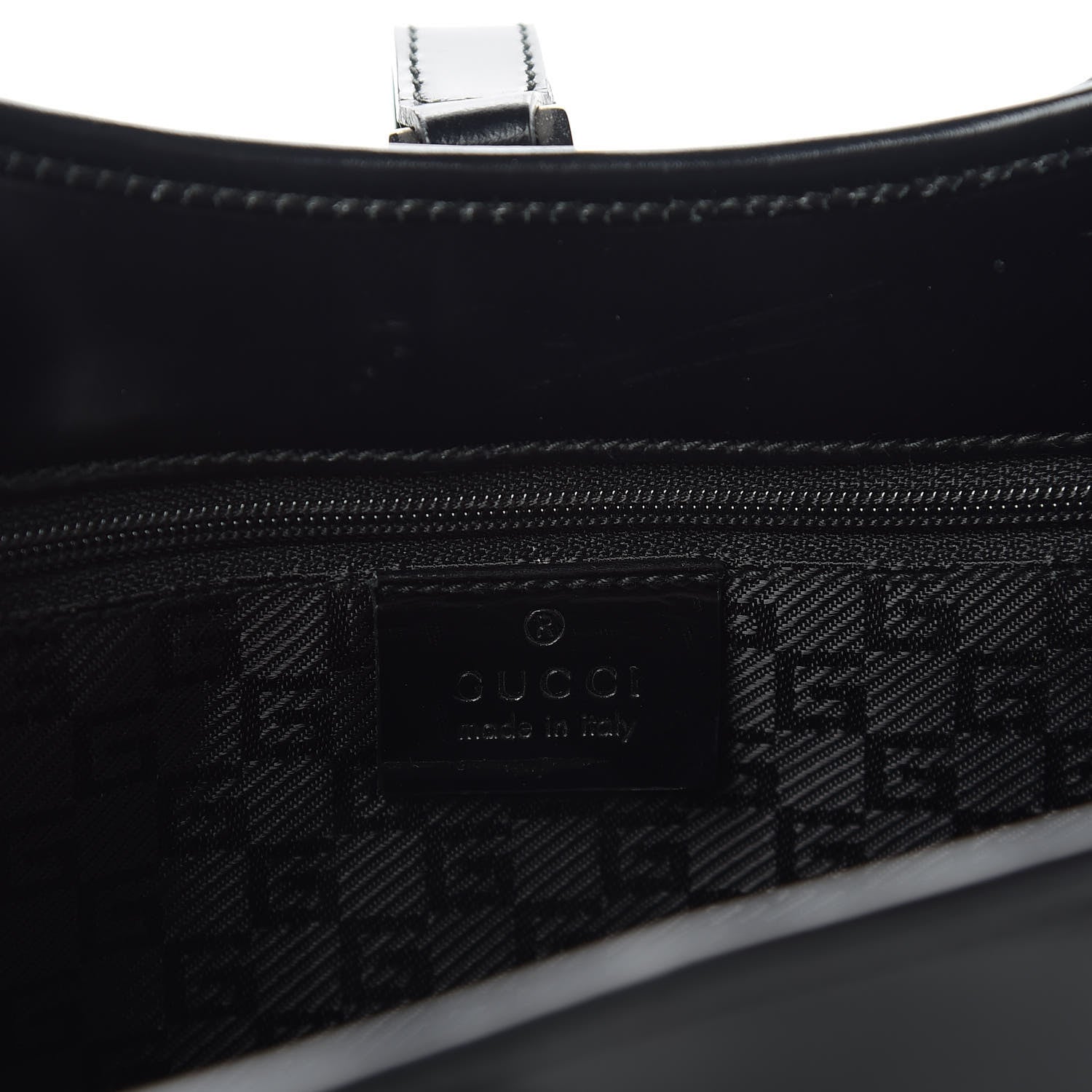 Gucci Calfskin Bardot Shoulder Bag Black 7 of 9