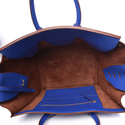 Celine Natural Calfskin Large Tie Knot Tote Royal Blue 5 of 18