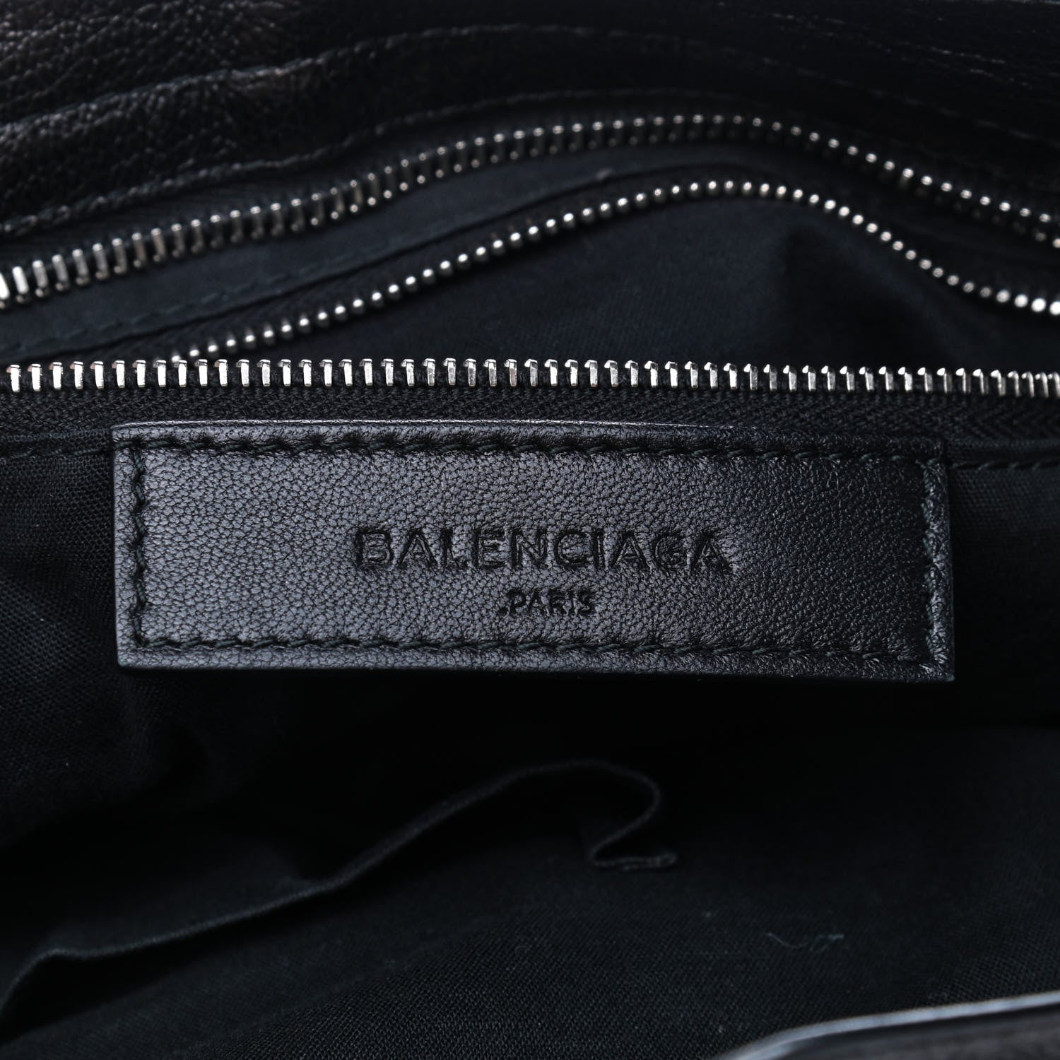 Balenciaga Chevre Silver Metallic Edge Hardware City Black 8 of 9