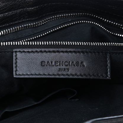 Balenciaga Chevre Silver Metallic Edge Hardware City Black 8 of 9