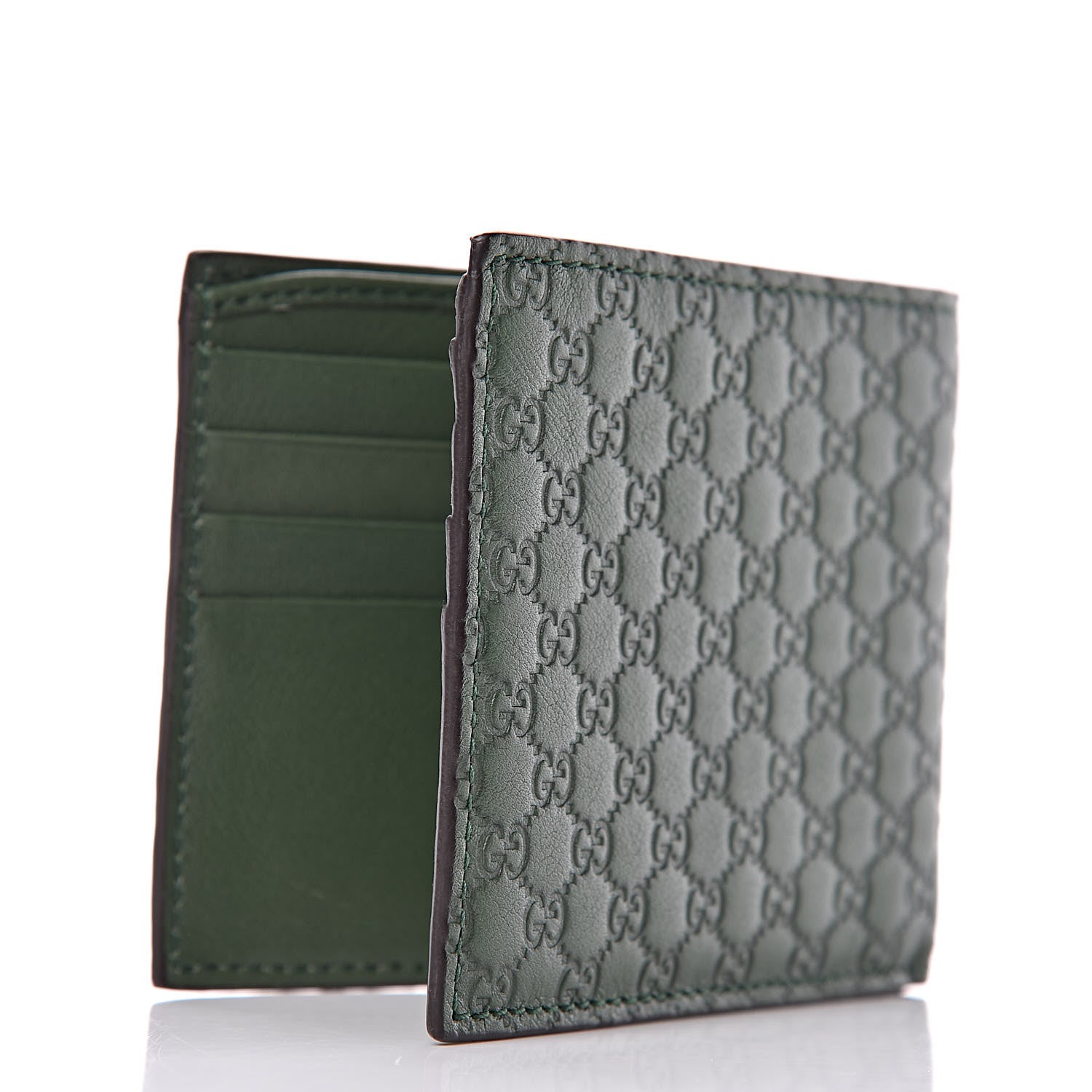 Gucci Microguccissima Bi-Fold Wallet Marsh 3 of 8