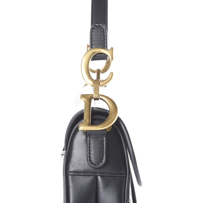 Christian Dior Calfskin Mini Saddle Bag Black 7 of 8