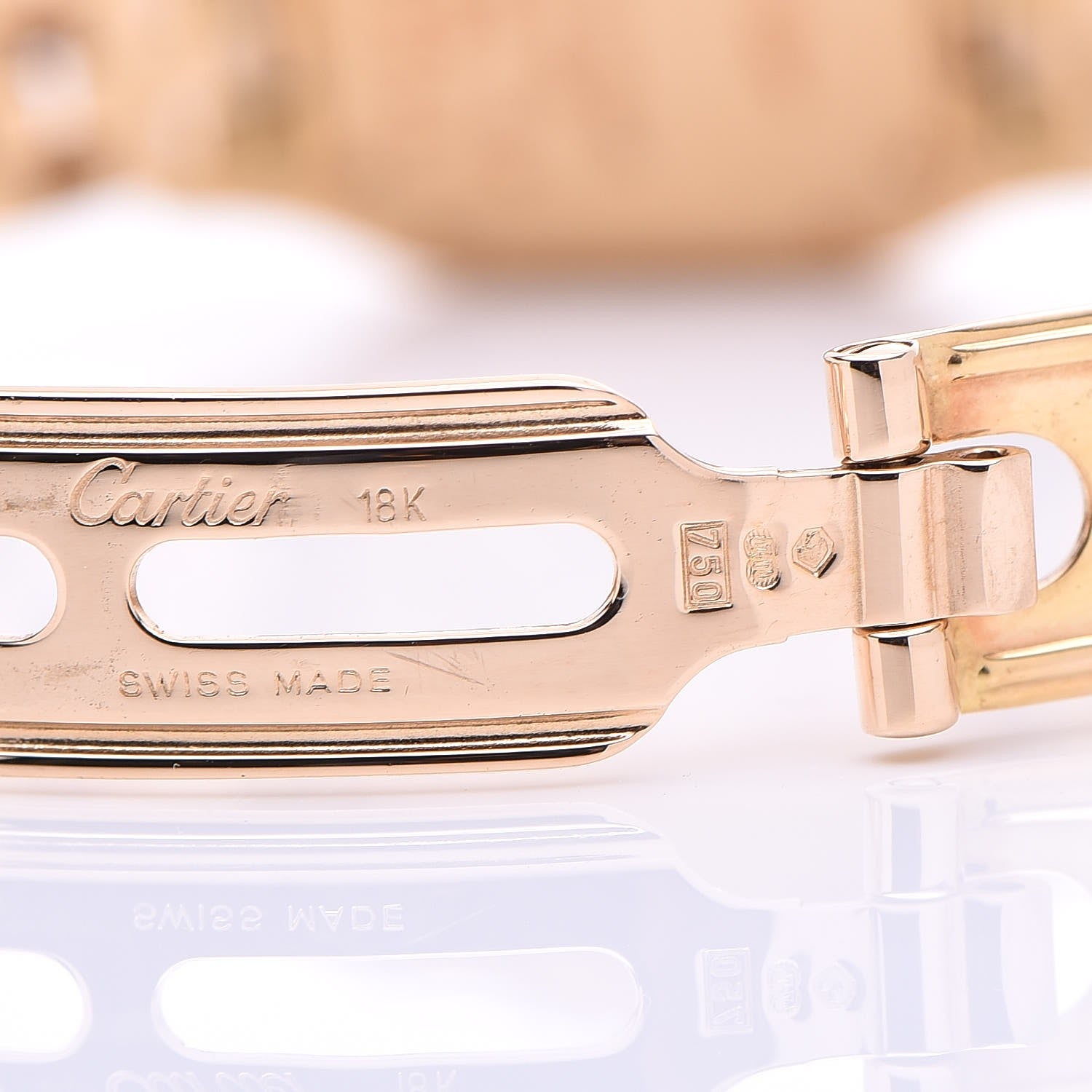 Cartier 18K Yellow Gold 22mm Panthere Quartz Watch 8 of 9