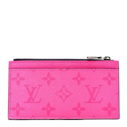 Louis Vuitton Taigarama Coin Card Holder Fuchsia 1 of 4