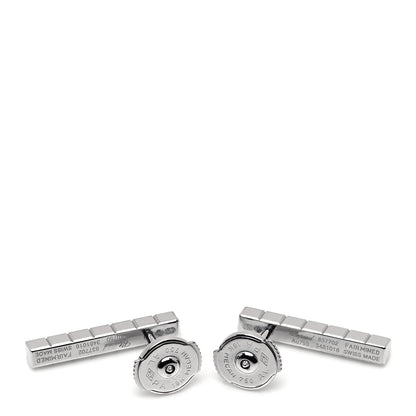 Chopard 18K White Gold Diamond Ice Cube Pure Stud Earrings 3 of 4