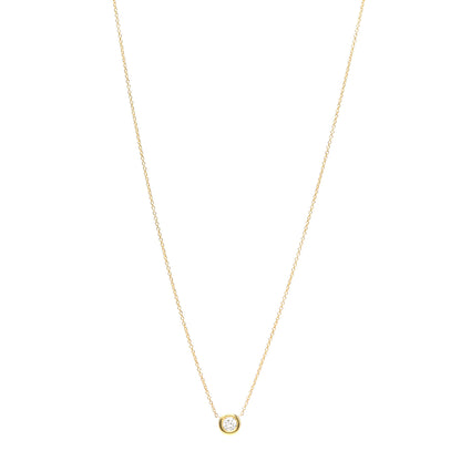 Roberto Coin 18K Yellow Gold Diamond .19ct Diamonds By The Inch Necklace 1 of 5