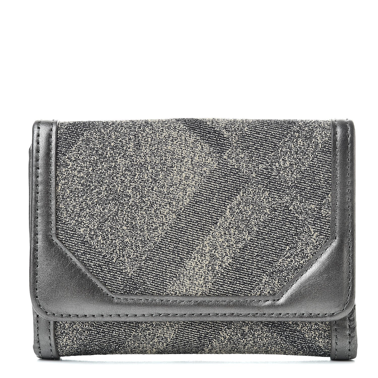 Burberry Shimmer Check Medium Compact Wallet Trench 1 of 8