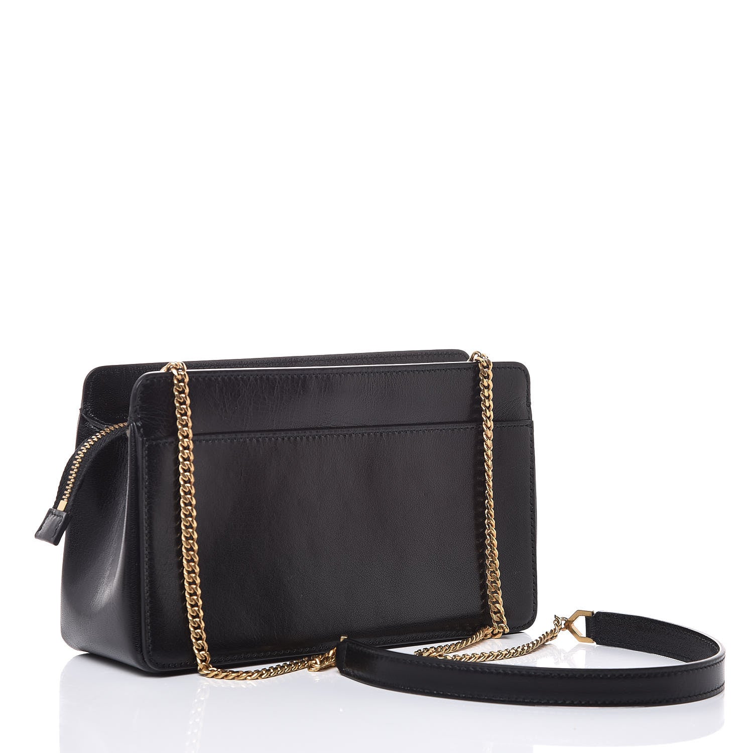 Givenchy Goatskin Diamond Quilted Pocket Crossbody Black 3 of 6