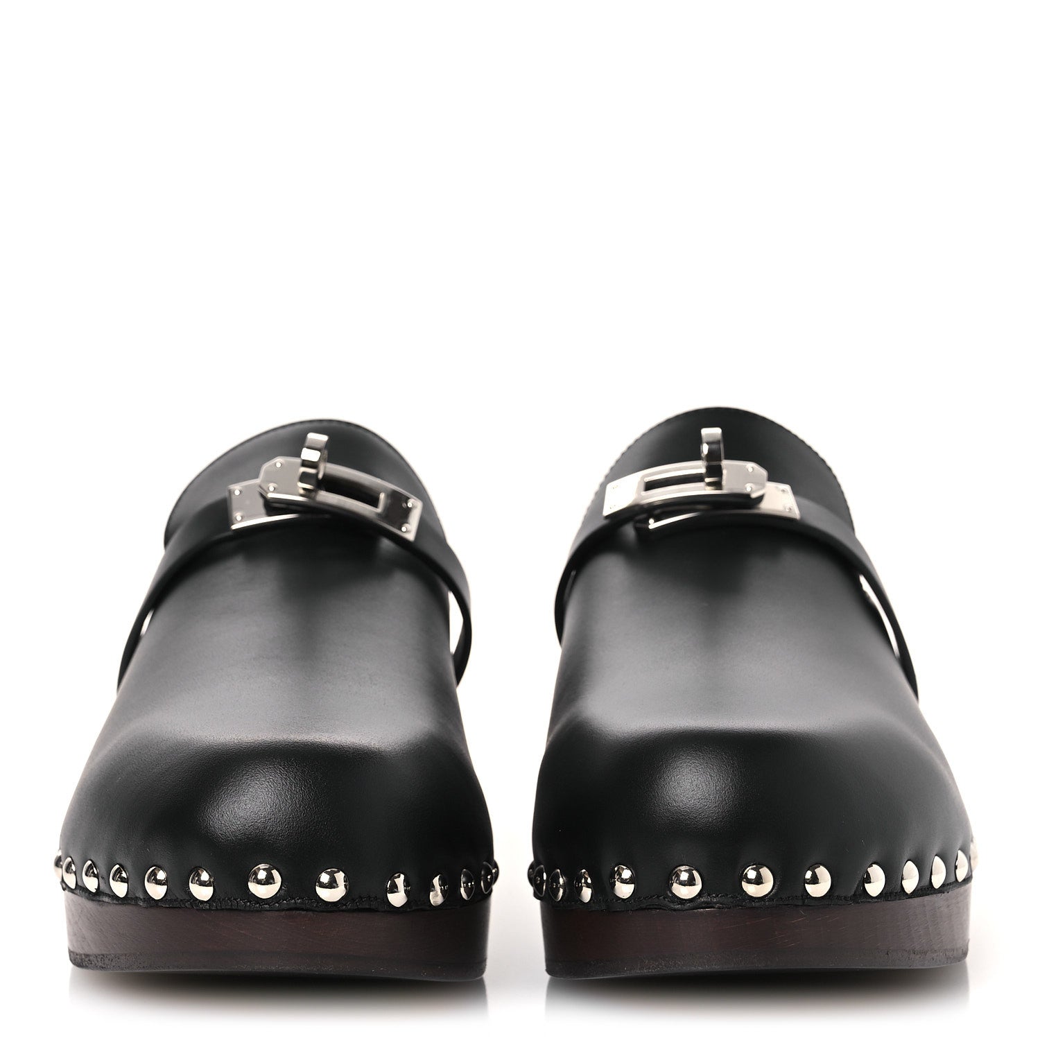 Hermes Calfskin Carlotta Mules 39 Black 3 of 11