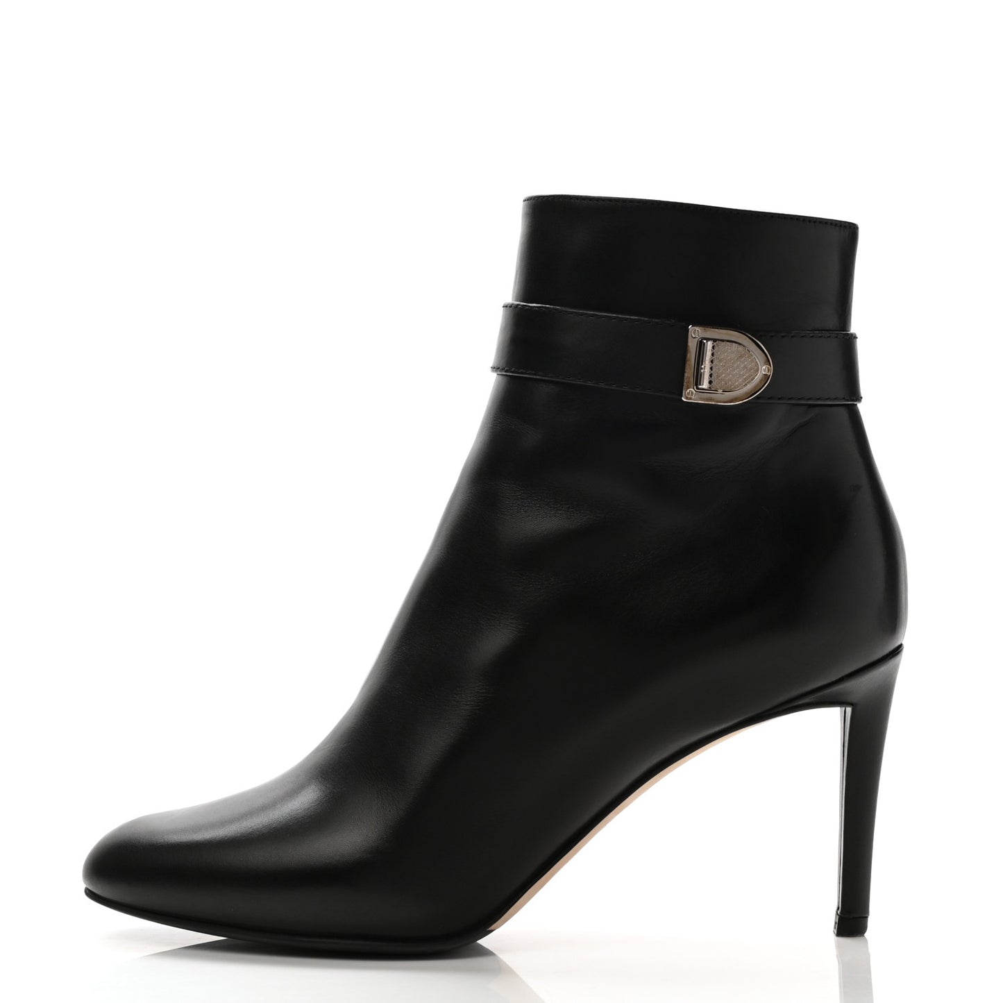 Calfskin Blason Low Boots 39.5 Black