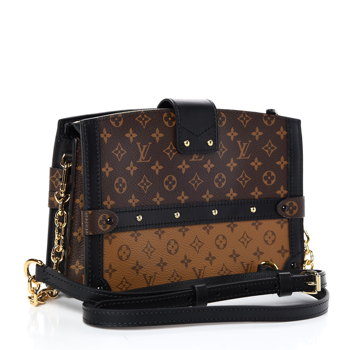 Reverse Monogram Trunk Clutch