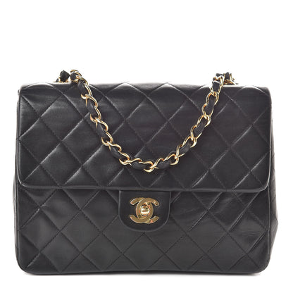 Chanel Lambskin Quilted Mini Square Flap Black 1 of 10