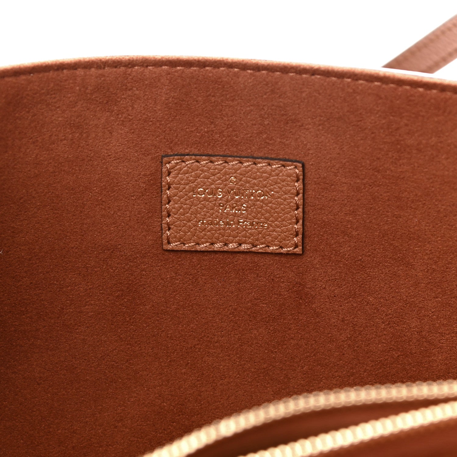 Louis Vuitton Grained Calfskin Lockme Shopper Chataigne 7 of 11
