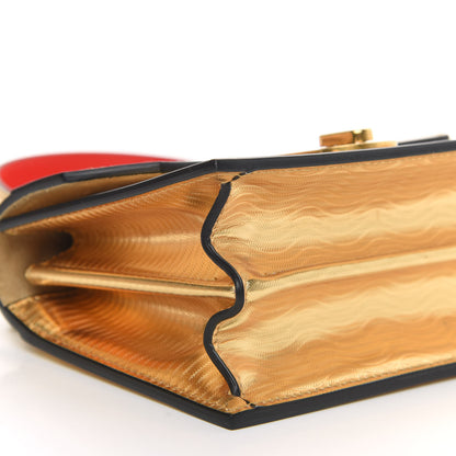 Christian Louboutin Metallic Calfskin Mini Elisa Shoulder Bag Gold 8 of 9