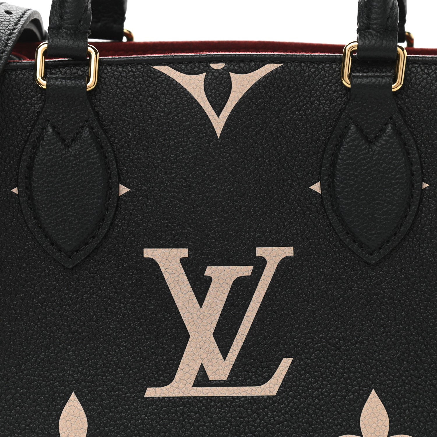 Louis Vuitton Empreinte Monogram Giant Onthego PM Black Beige 7 of 9