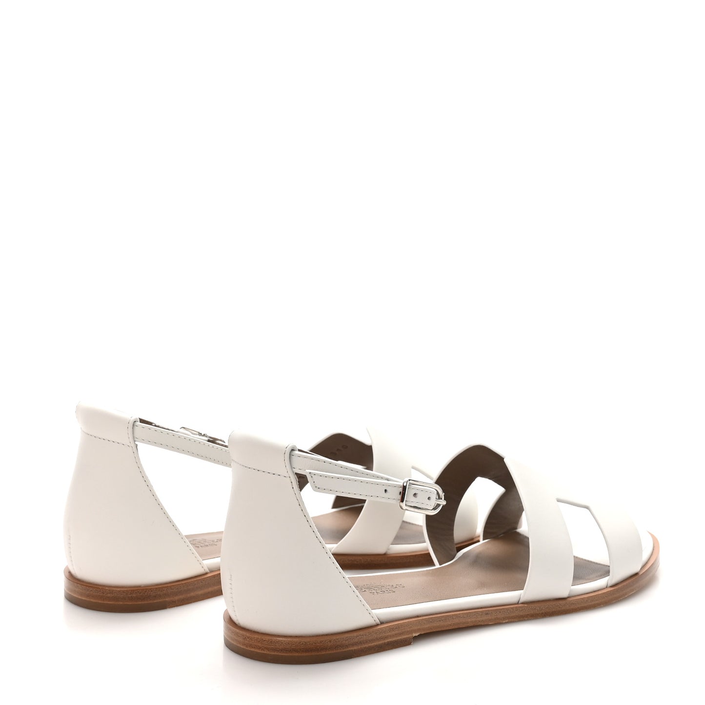 Calfskin Santorini Sandals 37 White